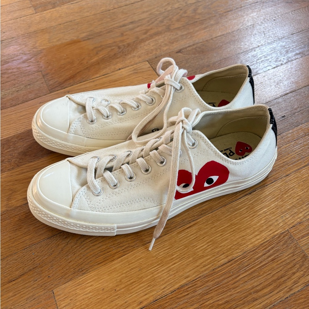 Comme Des Garcons PLAY x Converse Unisex Chuck Taylor Lace Up Sneakers Mens 9